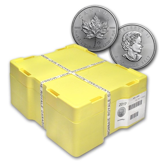 2017 Canada 500-Coin Silver Maple Leaf Monster Box (Sealed) 2017 Canada 500-Coin Silver Maple Leaf Monster Box (Sealed)